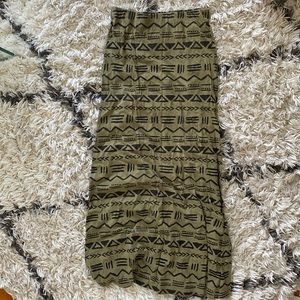 Olive green Billabong maxi skirt size M